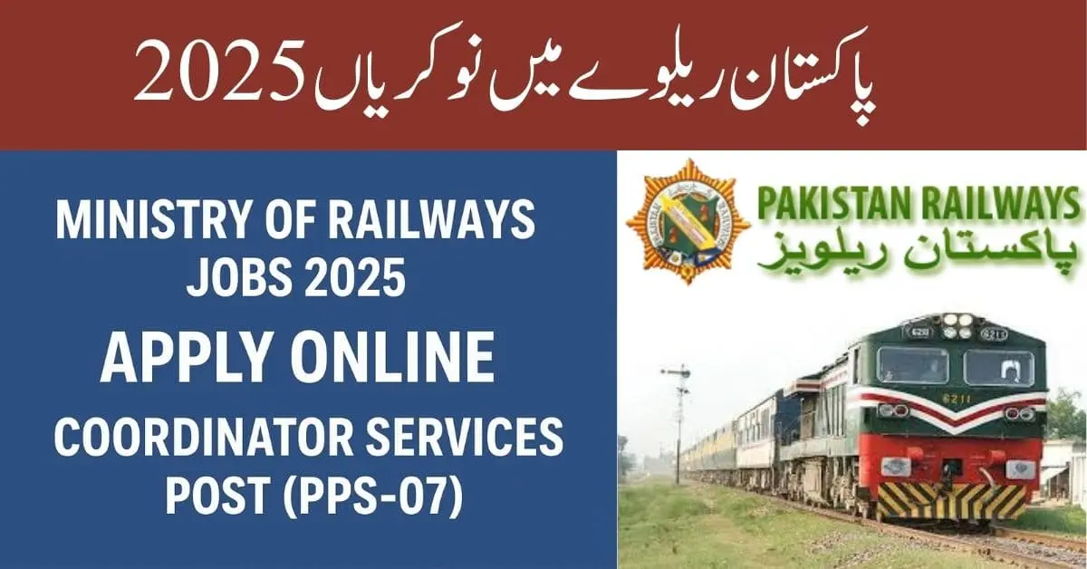 Ministry of Railways Jobs 2025 Coordinator Services