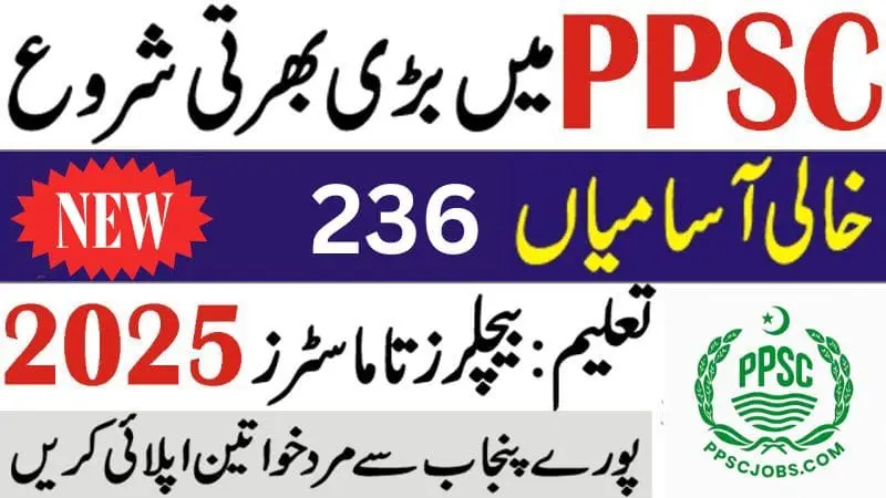 Punjab Public Service Commission PPSC Jobs