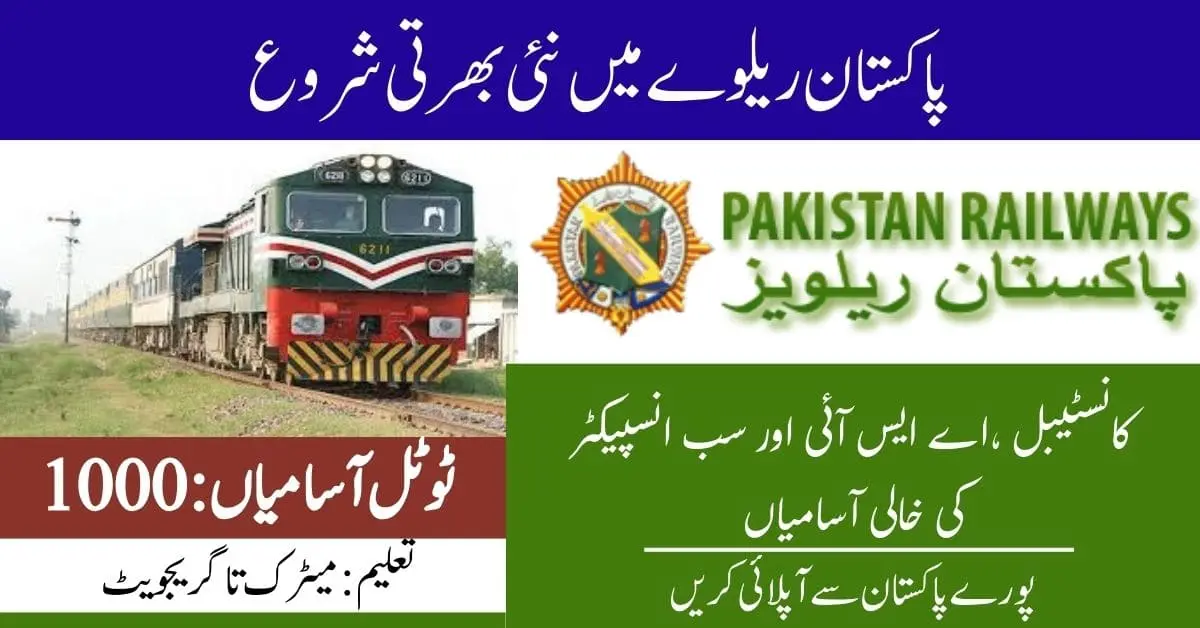 Pakistan Railway Police Jobs 2025