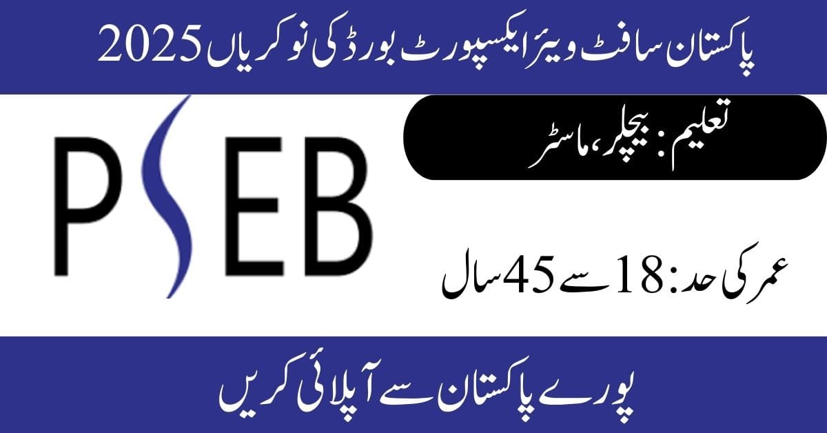 Pakistan Software Export Board PSEB Jobs 2025