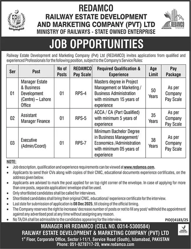 Ministry Of Railways Jobs 2025