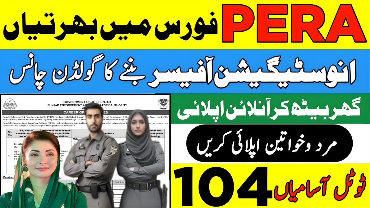 PERA Investigation Officer Jobs 2025