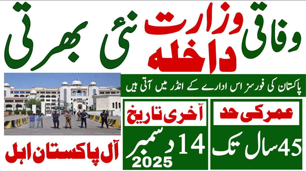 Ministry of Interior Safe City Islamabad Jobs 2025