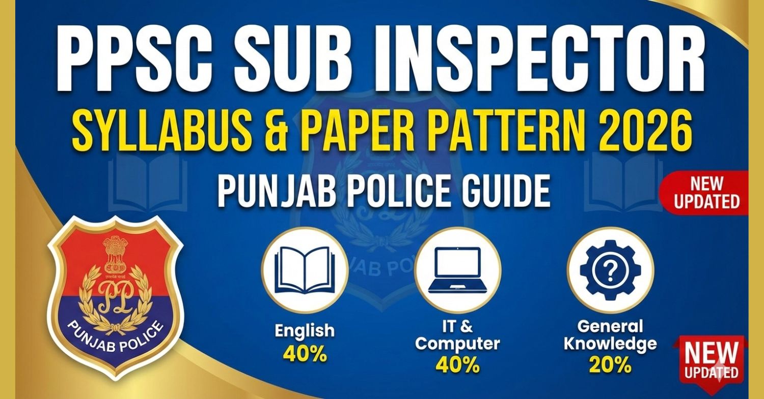 PPSC Sub Inspector Syllabus