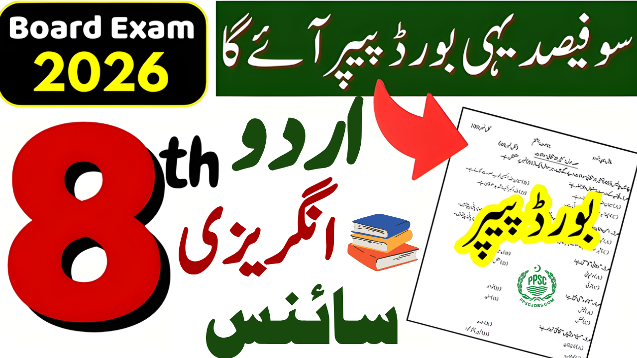 8th Class Guess Paper