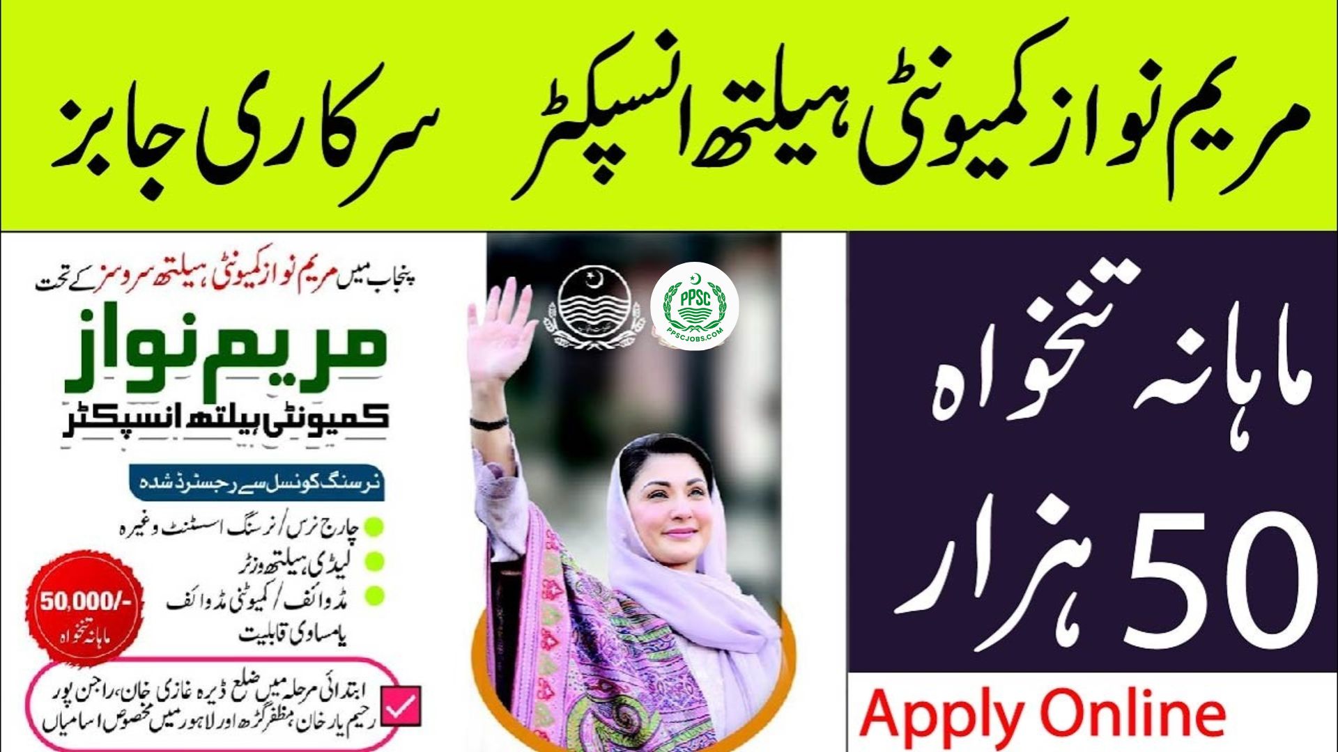 Internship Program for Maryam Nawaz Community Health Inspector